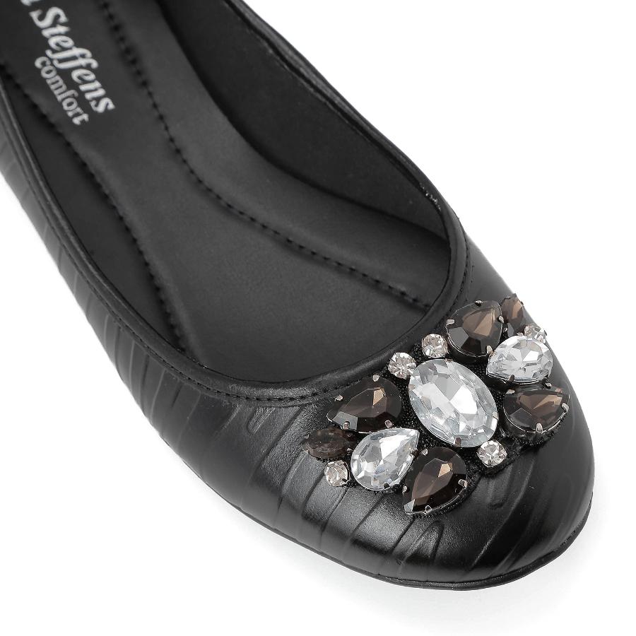 BALLERINA NEGRA CON CRISTALES