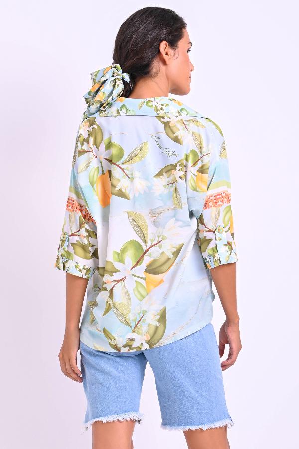 CAMISA OVERSIZE CON ESTAMPADO