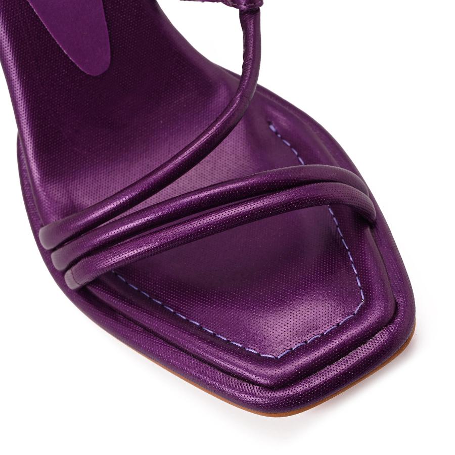 SANDALIA MORADA CARMEN STEFFENS ALTO VERANO 2023