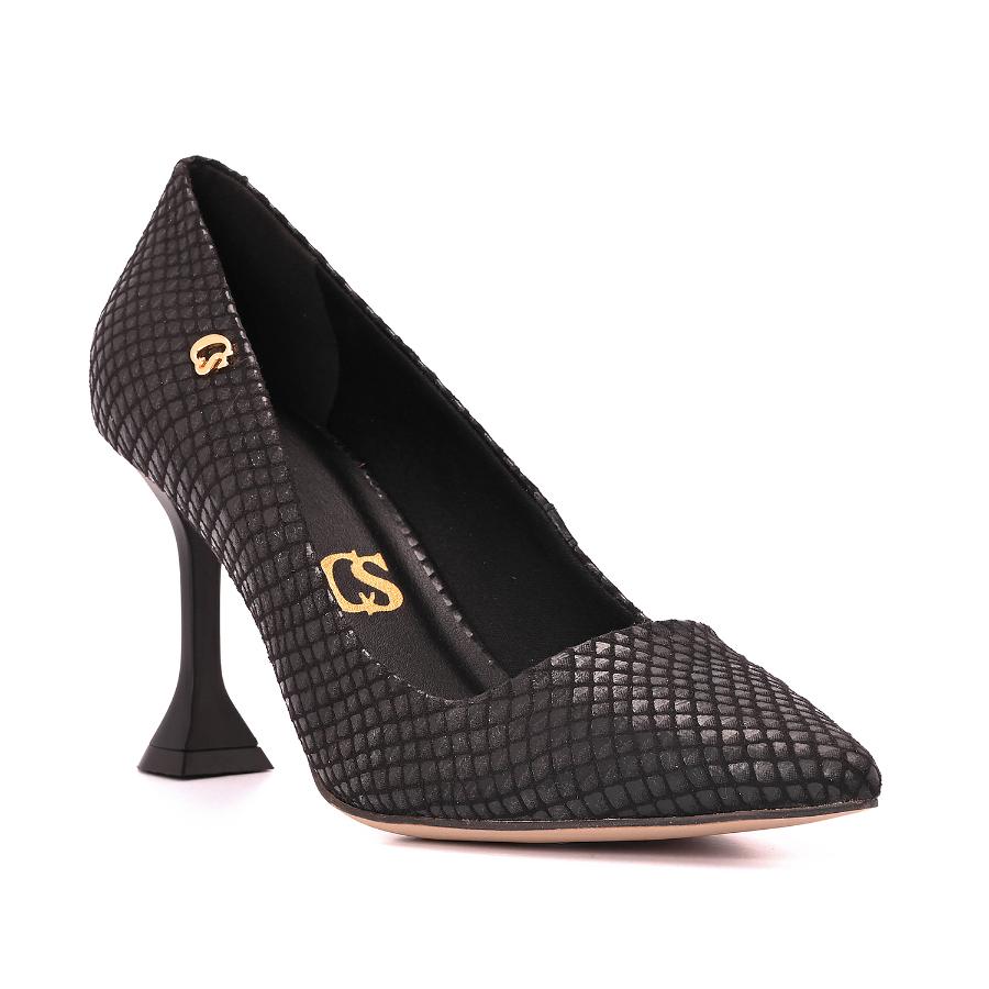 STILETTO NEGRO CON TEXTURA CS