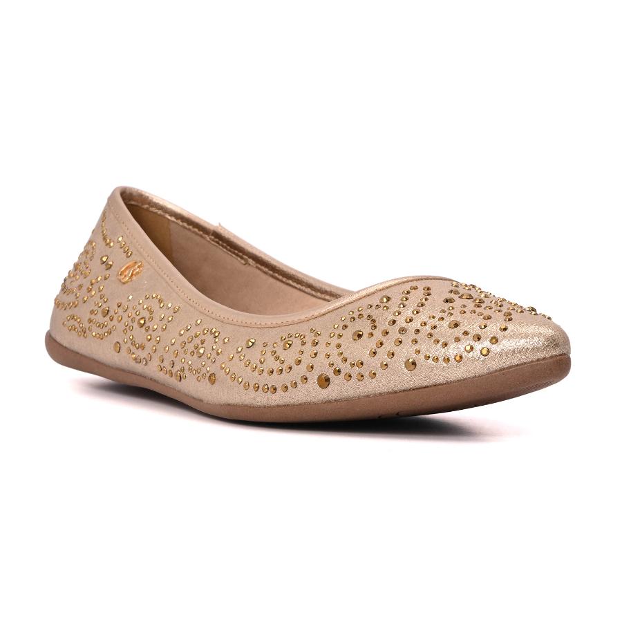 BALLERINA DORADA CON TACHAS
