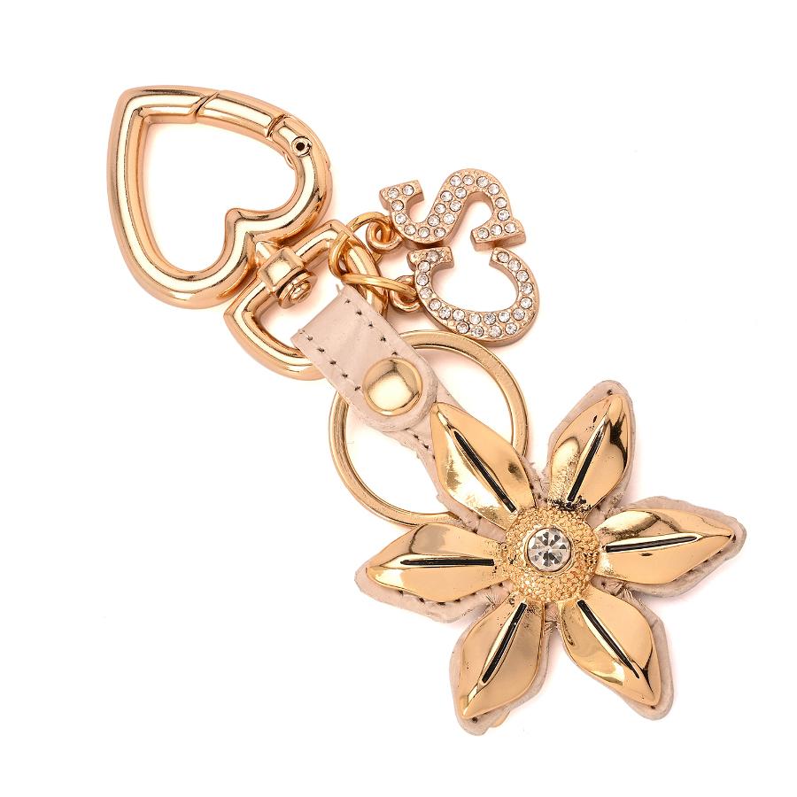 LLAVERO BEIGE FLOWER