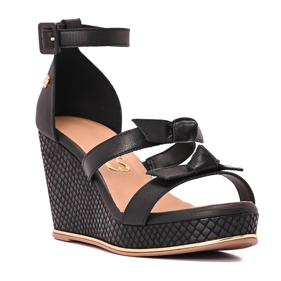 SANDALIA NEGRA CON TERRAPLEN CS