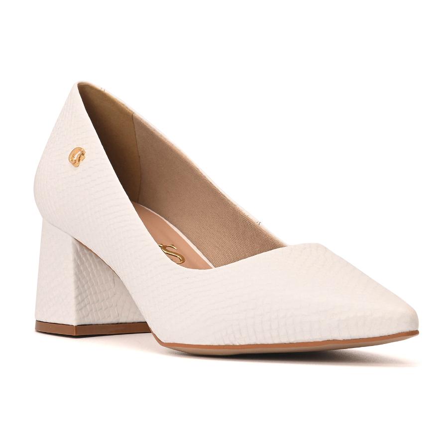 STILETTO BLANCO CON TEXTURA