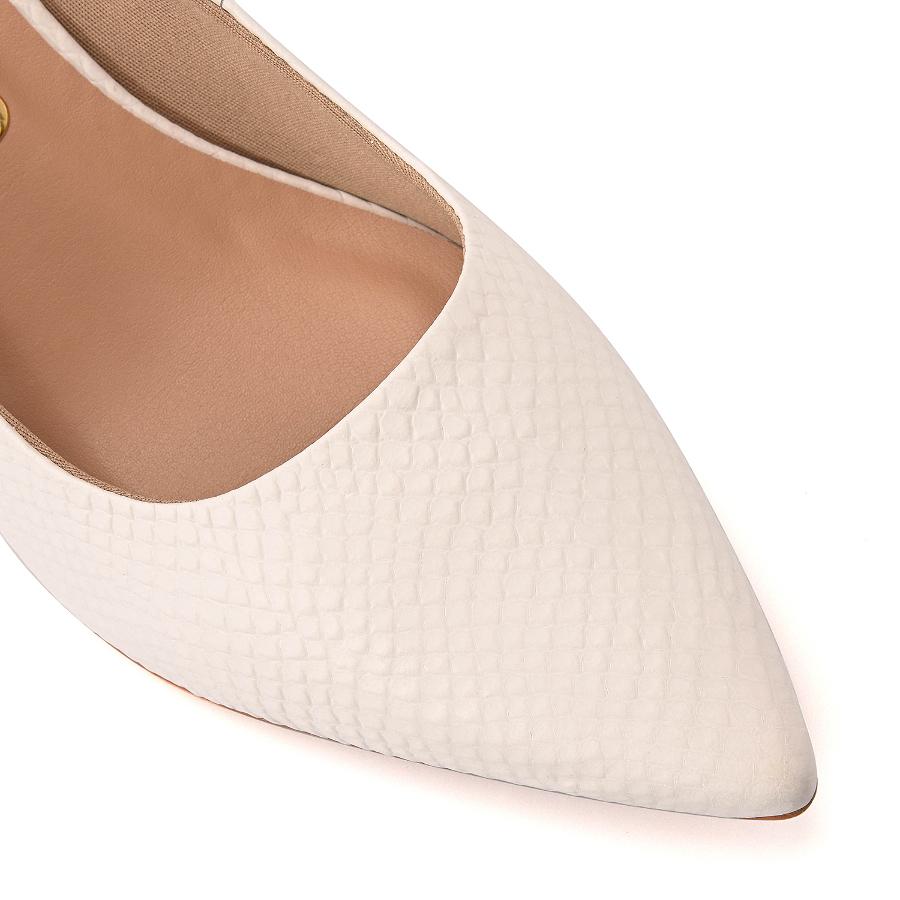 STILETTO BLANCO CON TEXTURA