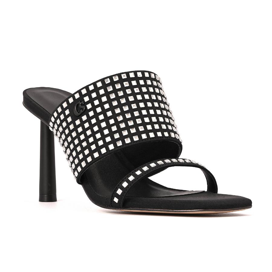 SANDALIA NEGRA CON BRILLO