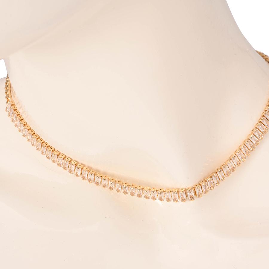 COLLAR DORADO CON CRISTALES