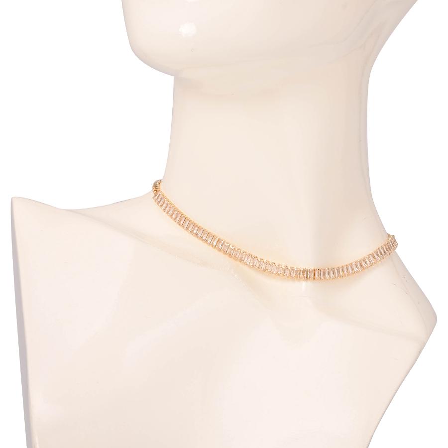 COLLAR DORADO CON CRISTALES