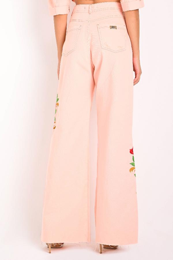 PANTALON JEANS CON ESTAMPADO