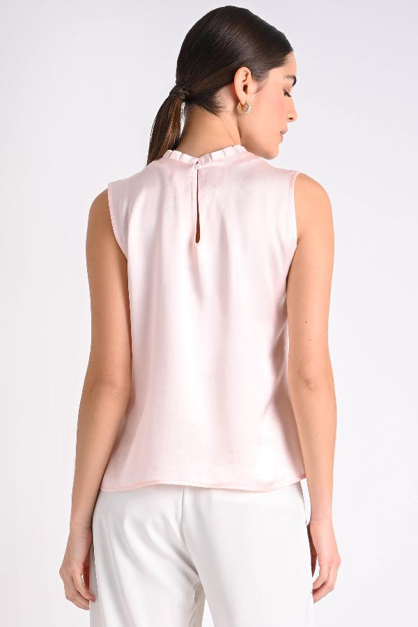 BLUSA ROSADA CON PLIZOS