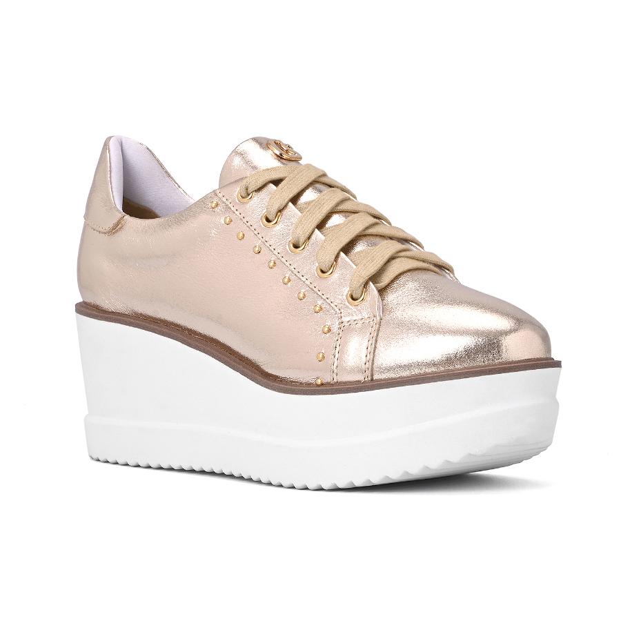 ZAPATILLA DORADA CON TERRAPLEN
