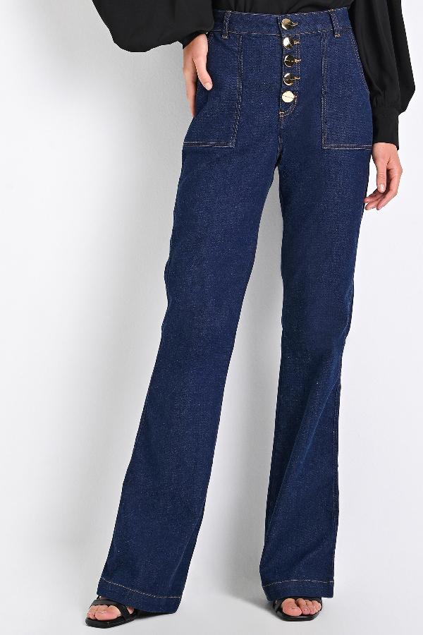 PANTALON DE JEANS CON BOTONES