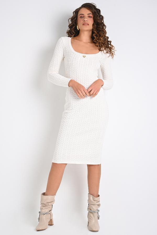 VESTIDO TRICOT OFF WHITE