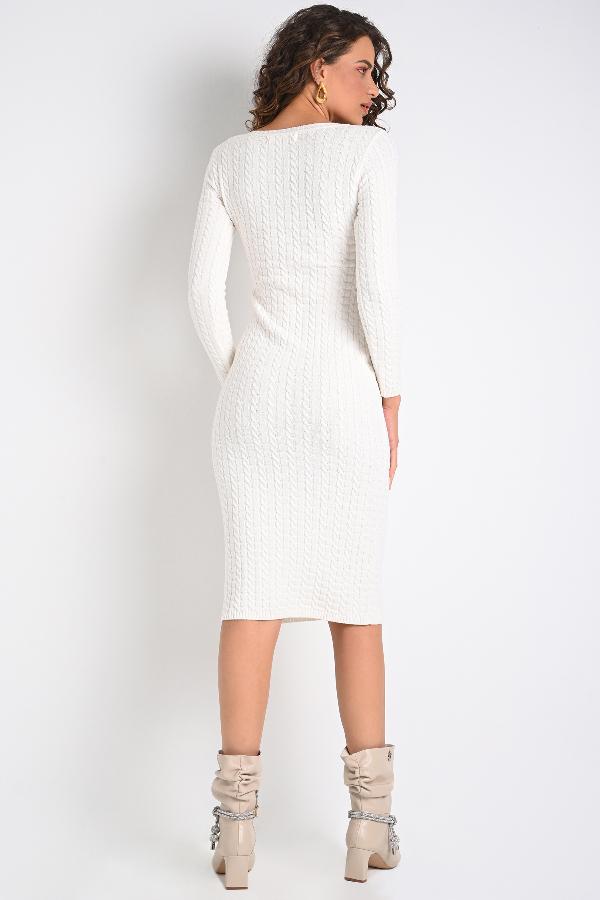 VESTIDO TRICOT OFF WHITE