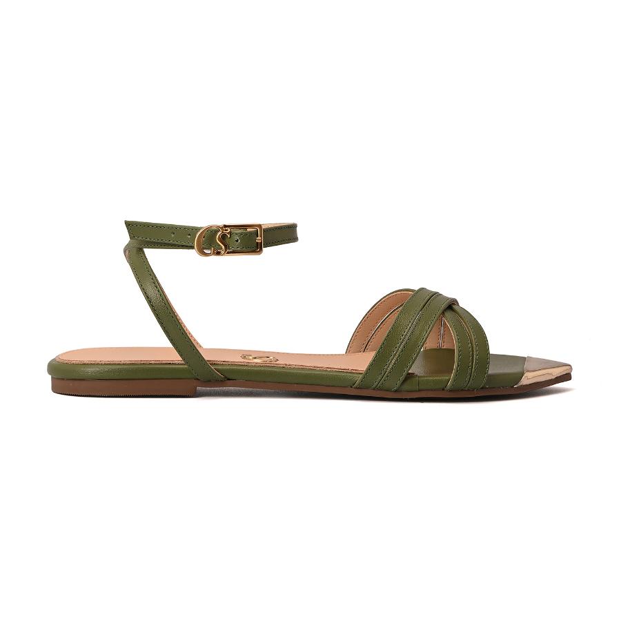 SANDALIA FLAT VERDE