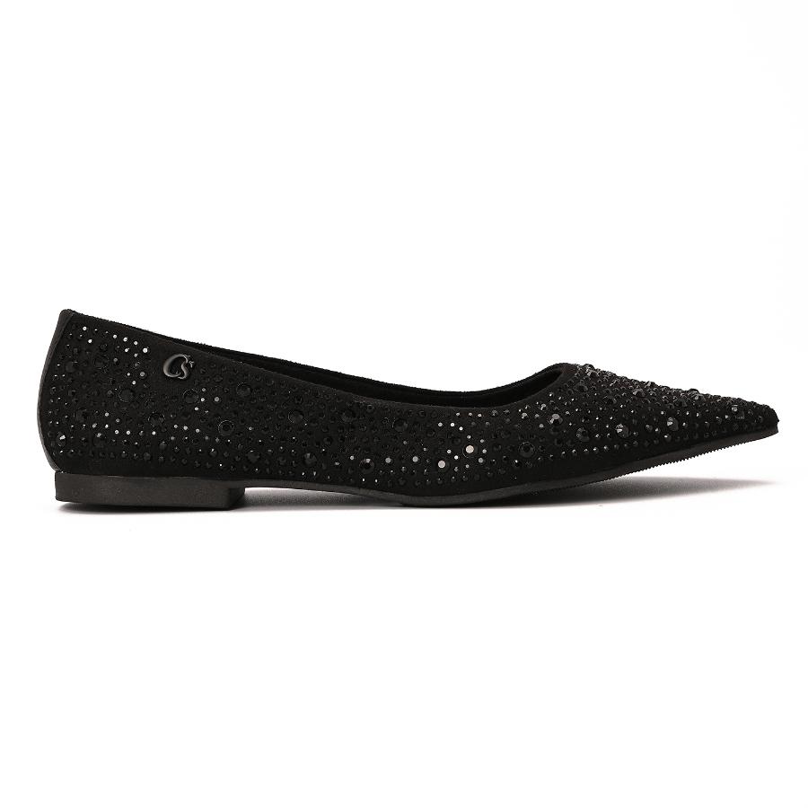 BALLERINA NEGRA CON TACHAS