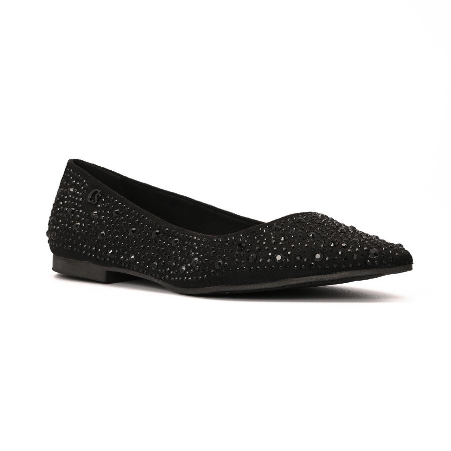 BALLERINA NEGRA CON TACHAS