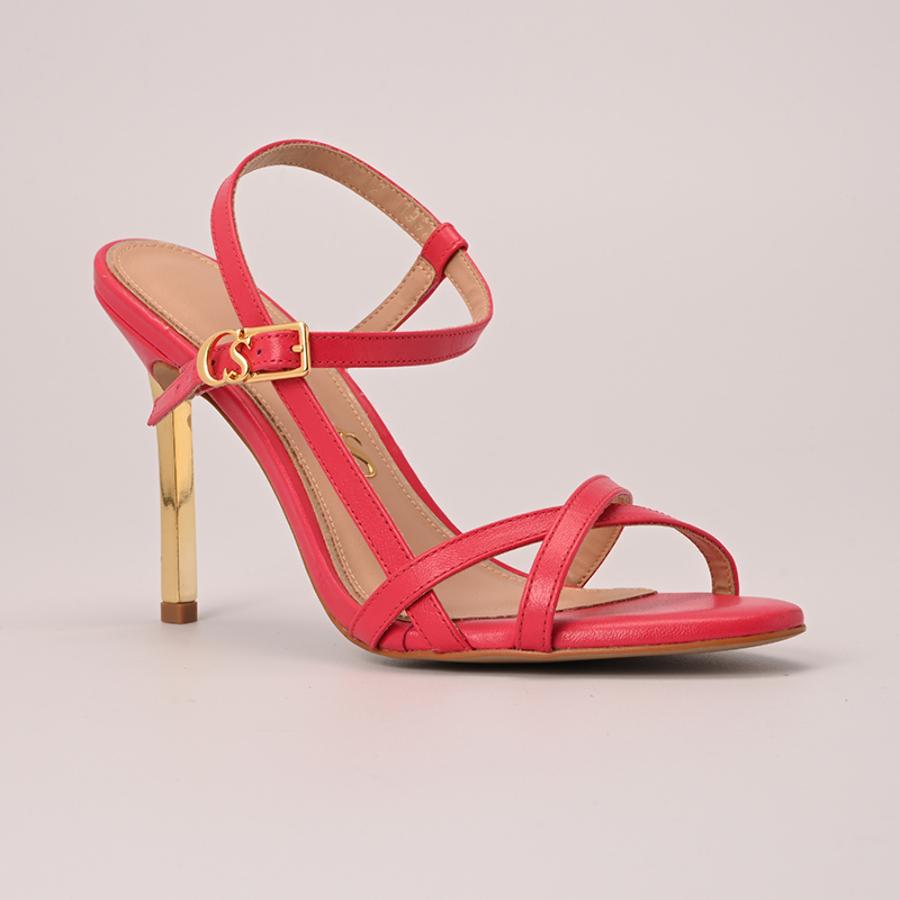 SANDALIA TACO DORADO CS