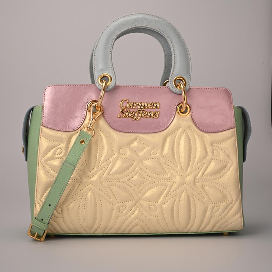 CARTERA MULTICOLOR CON TEXTURA