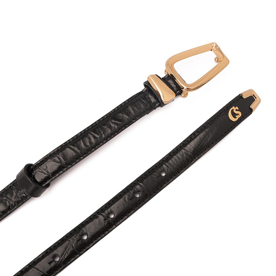 CINTURON NEGRO CON TEXTURA