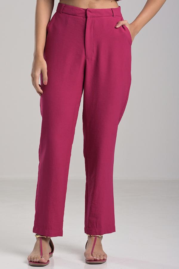 PANTALON SASTRE FUCSIA