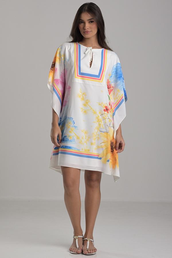 VESTIDO CON ESTAMPADO FLORES