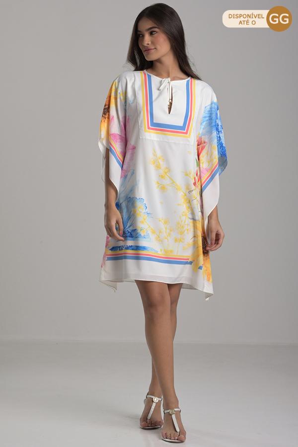 VESTIDO CON ESTAMPADO FLORES