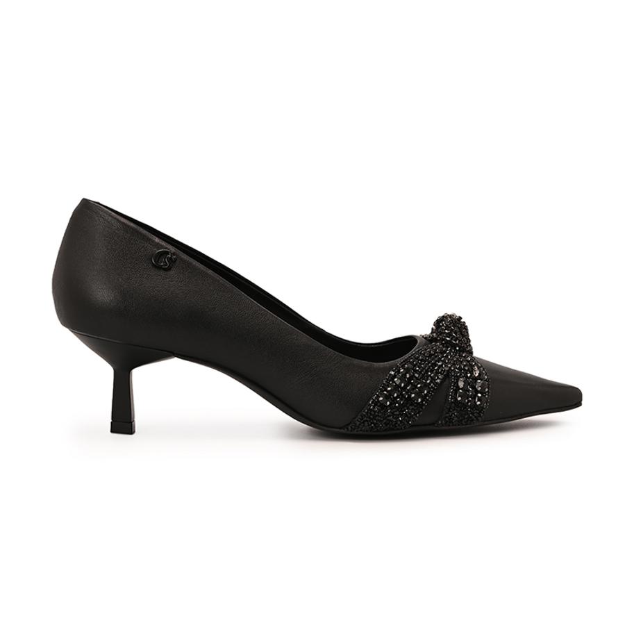 STILETTO EN PUNTA LAZO CON BRILLO