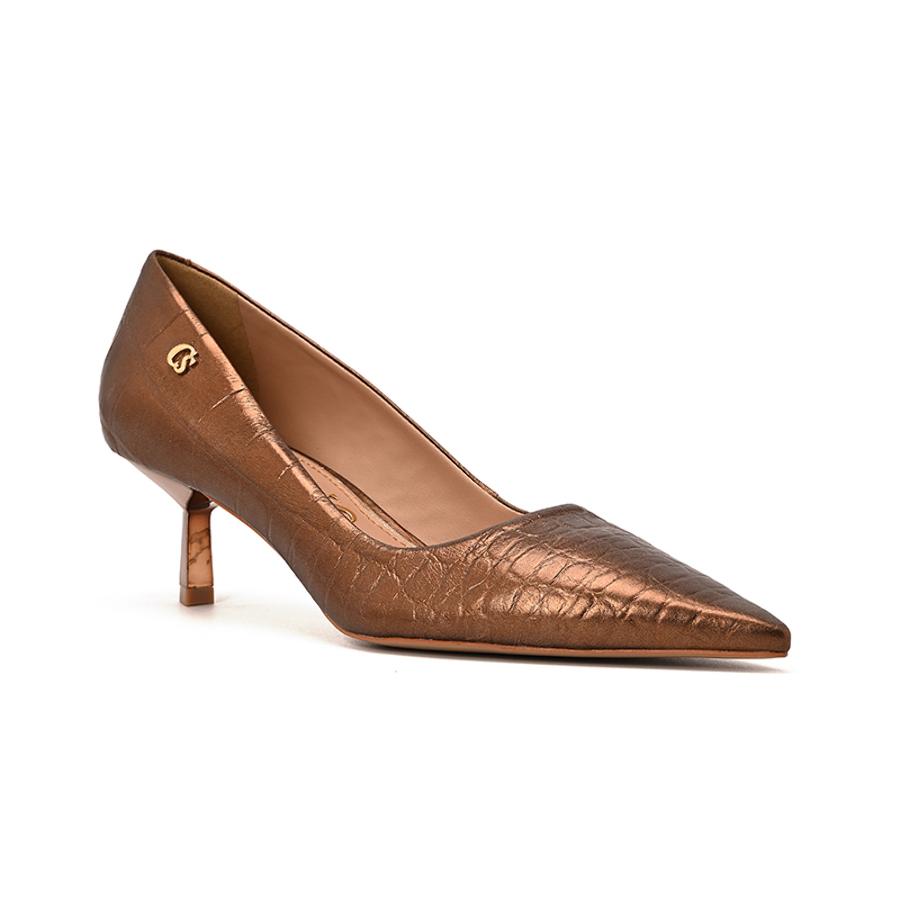 STILETTO EN PUNTA BRONCE CON TEXTURA