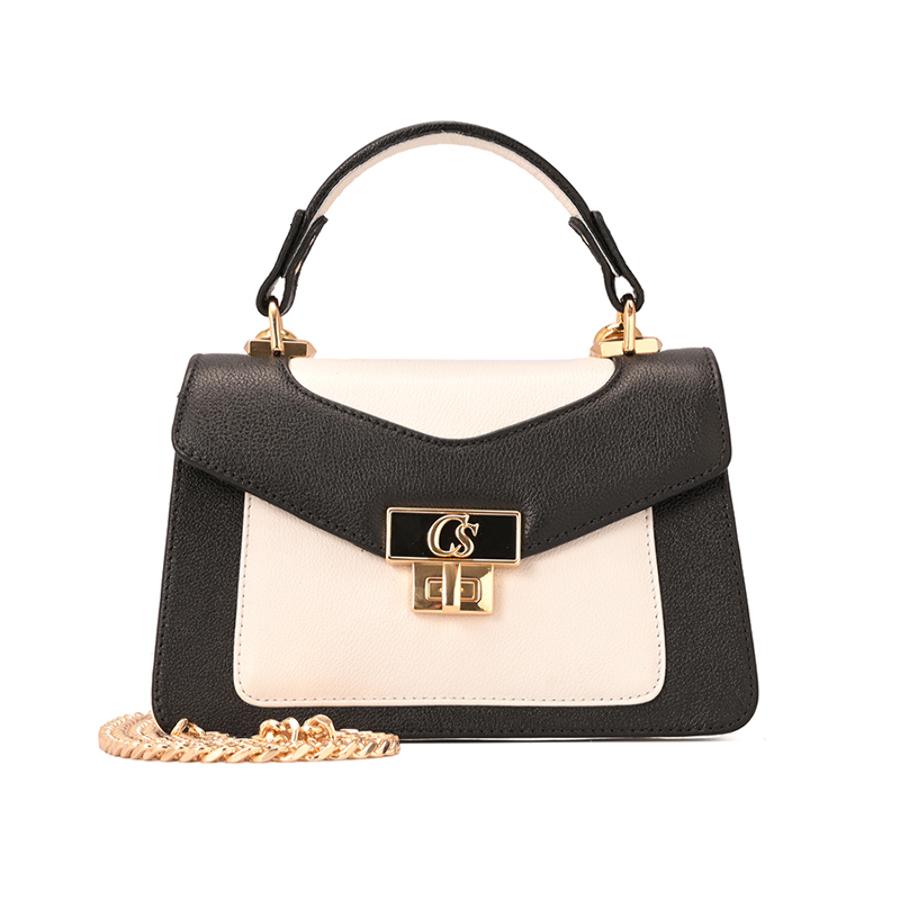 CARTERA DE MANO BICOLOR CS