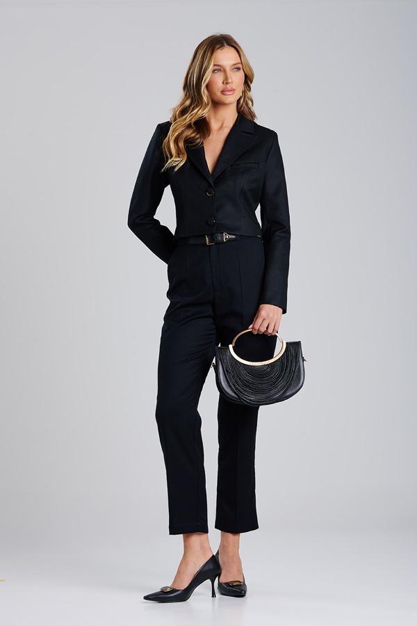 BLAZER NEGRO CROPPED