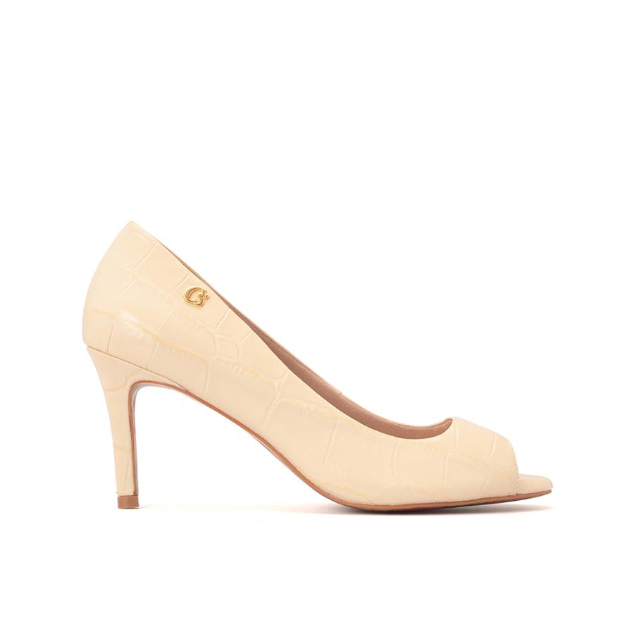 STILETTO BEIGE CON TEXTURA