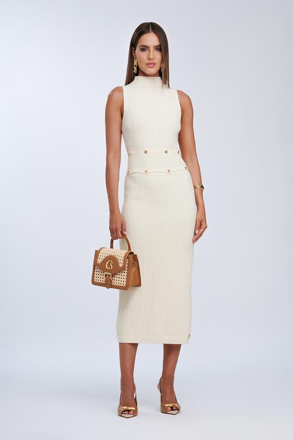 VESTIDO BEIGE TRICOT