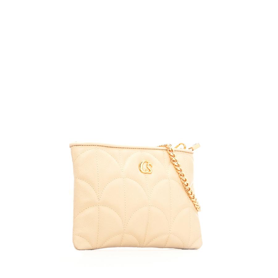 CARTERA BEIGE TIPO SOBRE
