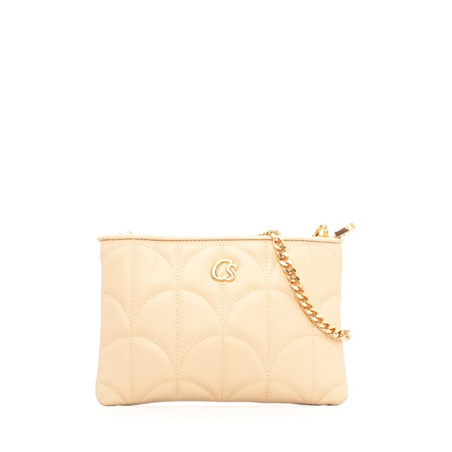 CARTERA BEIGE TIPO SOBRE