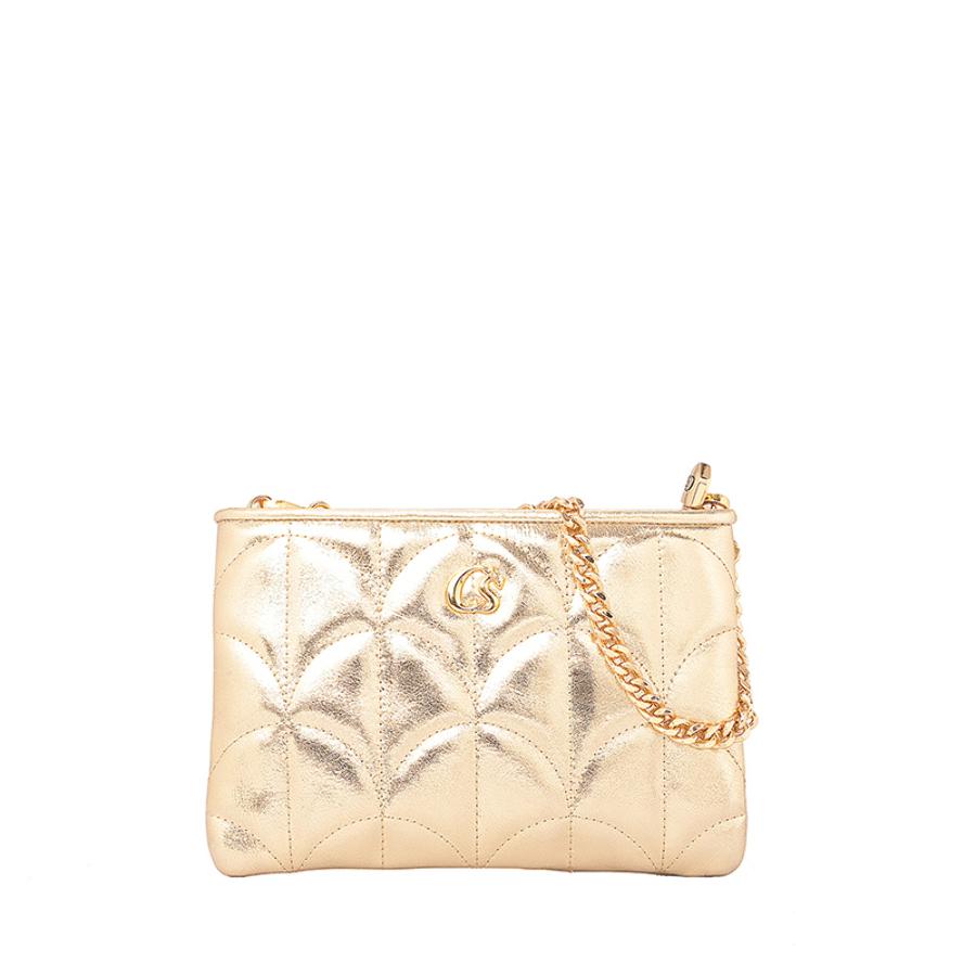 CARTERA DORADA TIPO SOBRE