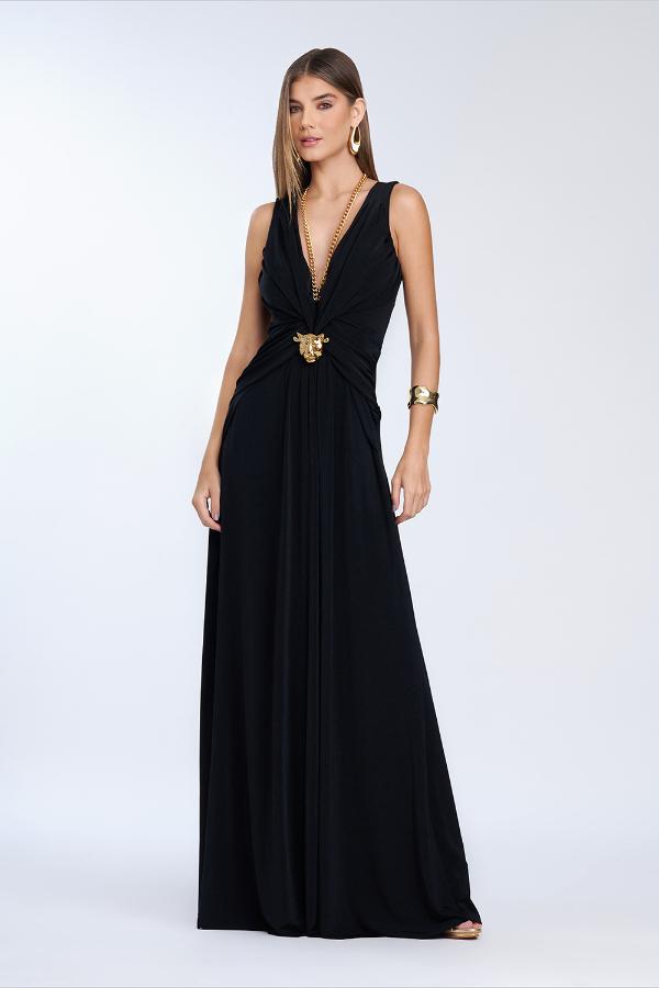 VESTIDO CON CADENA LEOPARDO