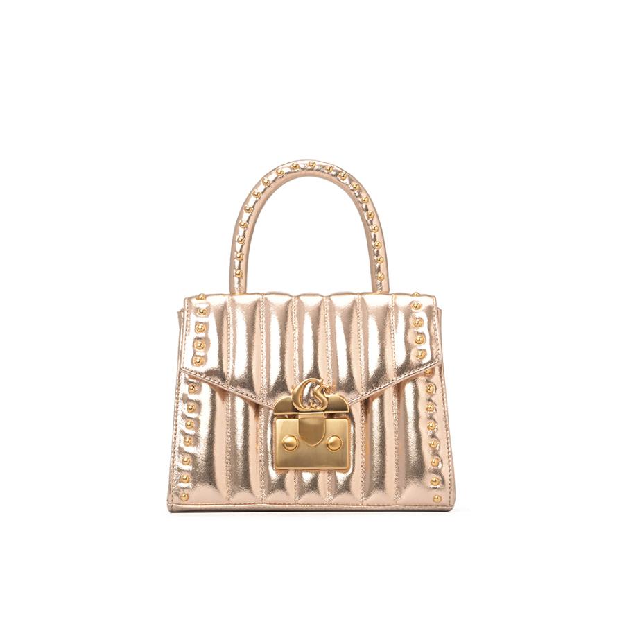 CARTERA DORADO CON TACHAS CS