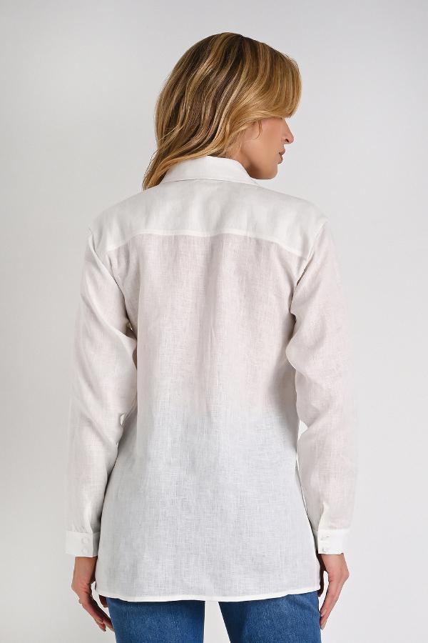 CAMISA LINO CON BOLSILLO