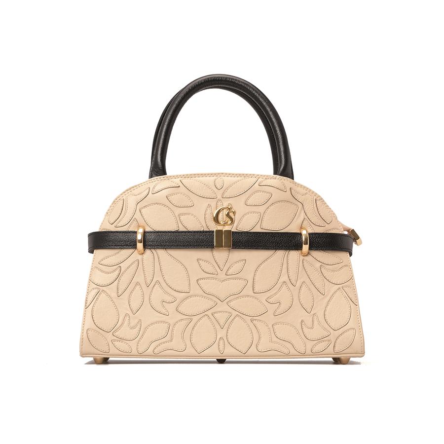 CARTERA BICOLOR CON ESTAMPADO