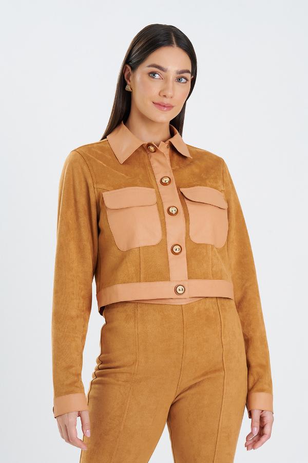 CHAQUETA CORTA GAMUZA CS