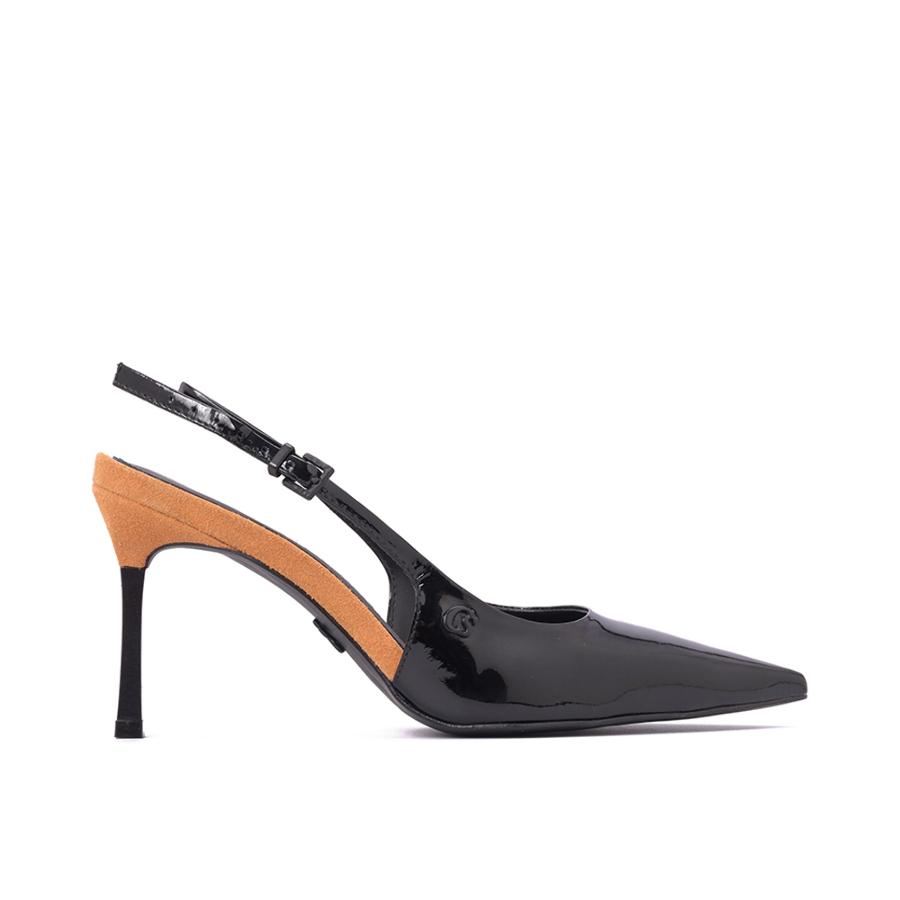 STILETTO BICOLOR DE CHAROL