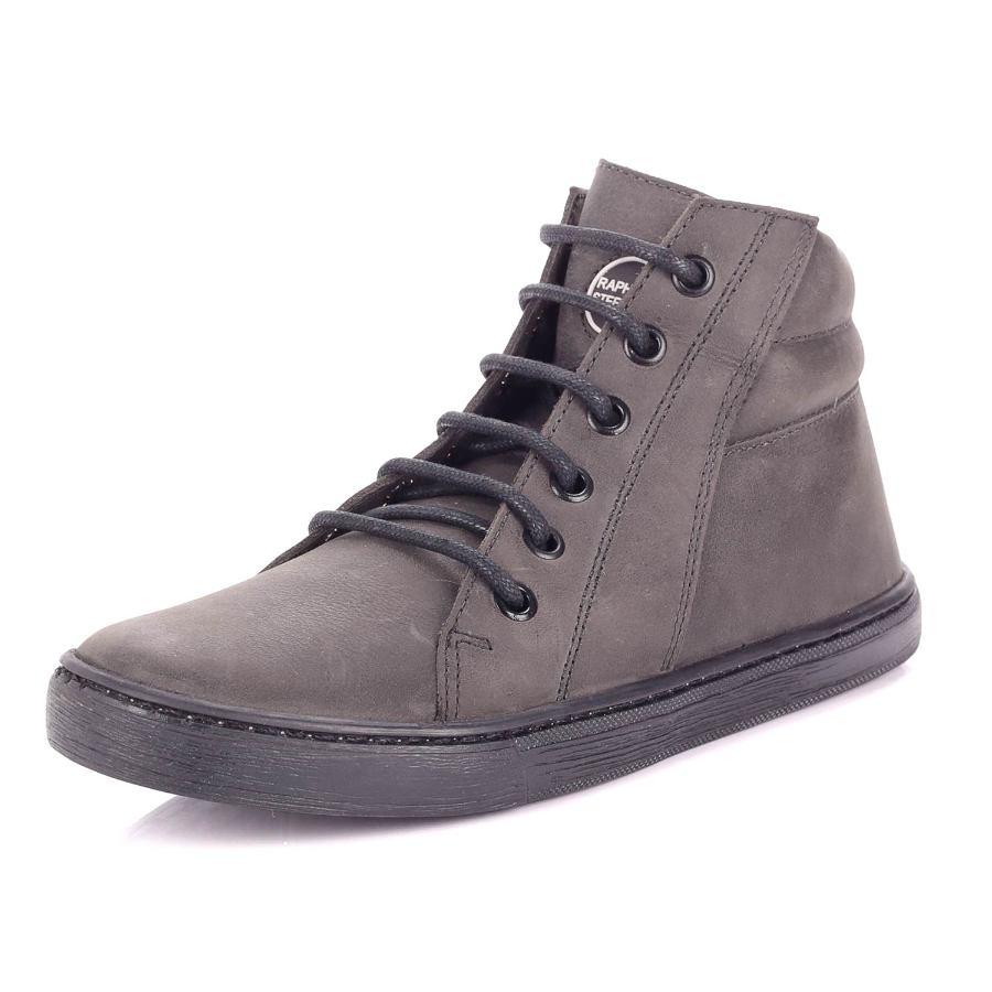 Zapatilla gris caño medio