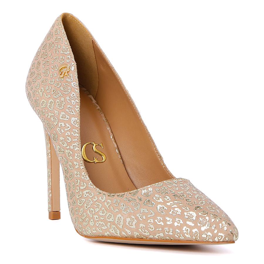 STILETTO ANIMAL PRINT DORADO