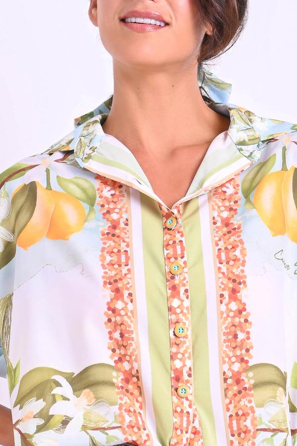 CAMISA OVERSIZE CON ESTAMPADO