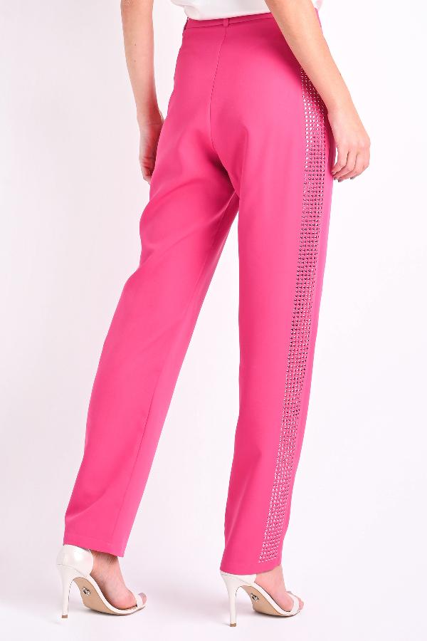 PANTALON FUCSIA CON TACHAS