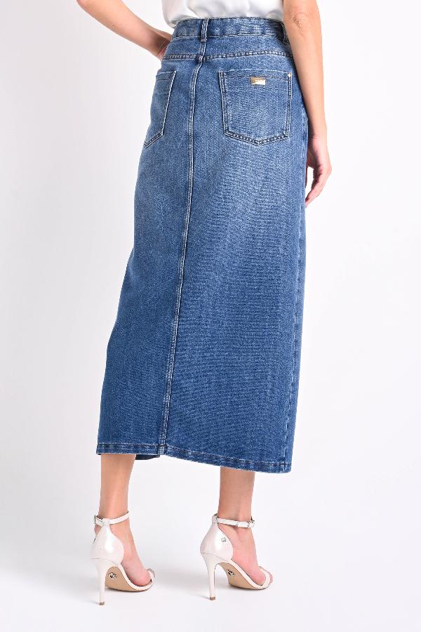FALADA DE JEANS CON ABERTURA