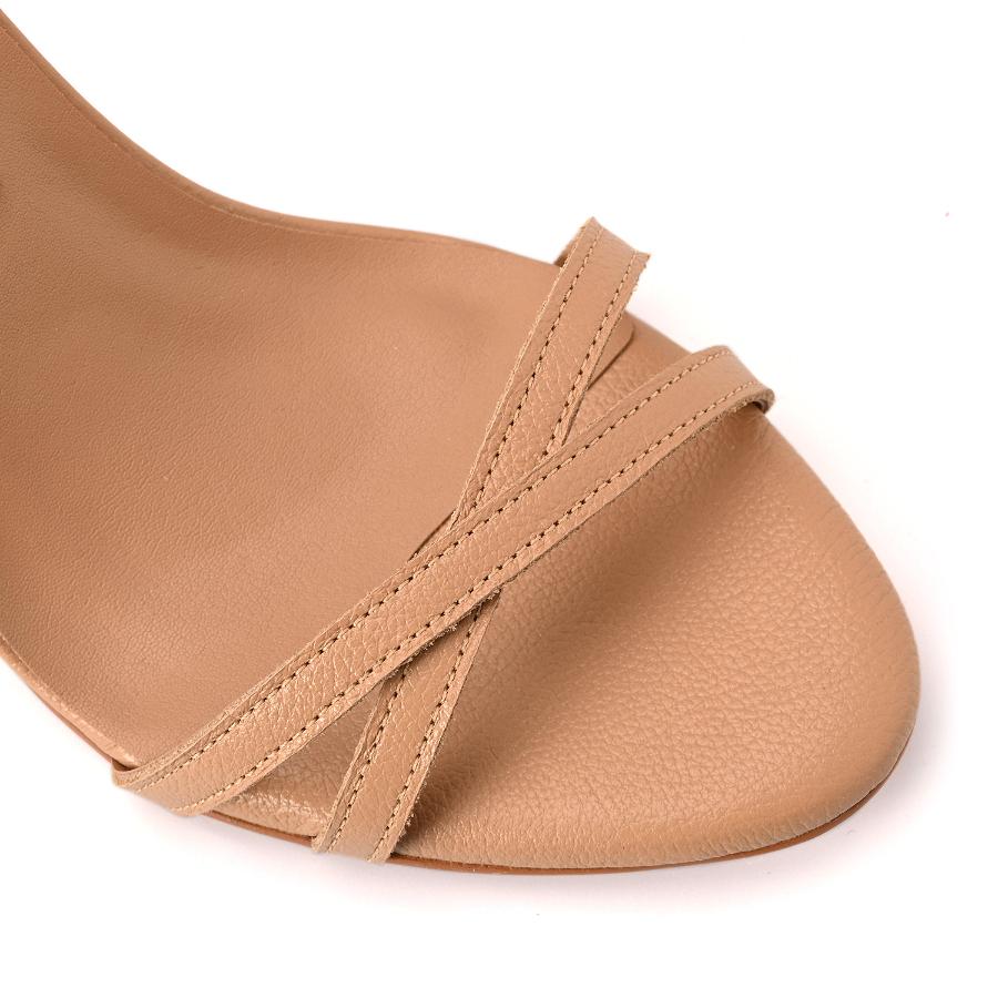 SANDALIA NUDE CON TACO CS