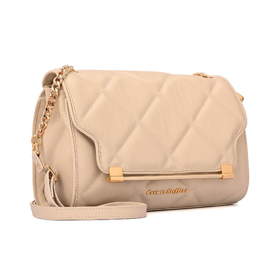 CARTERA OFF WHITE CON CADENAS