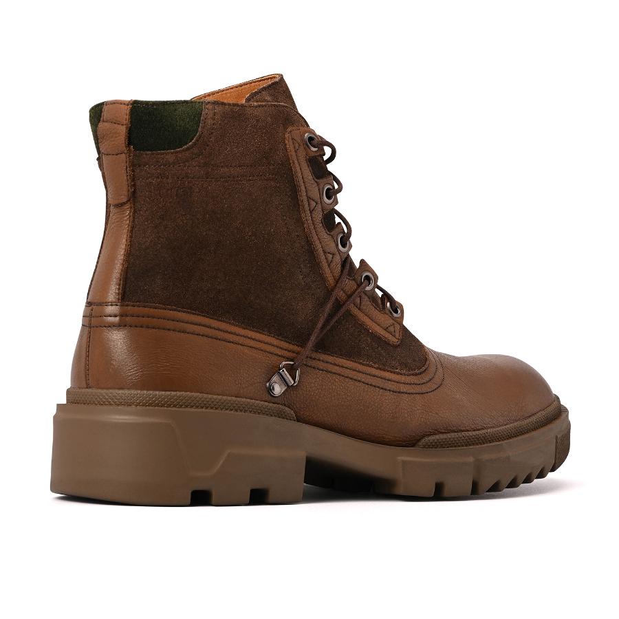 BOTA CAFÉ CON CORDONES